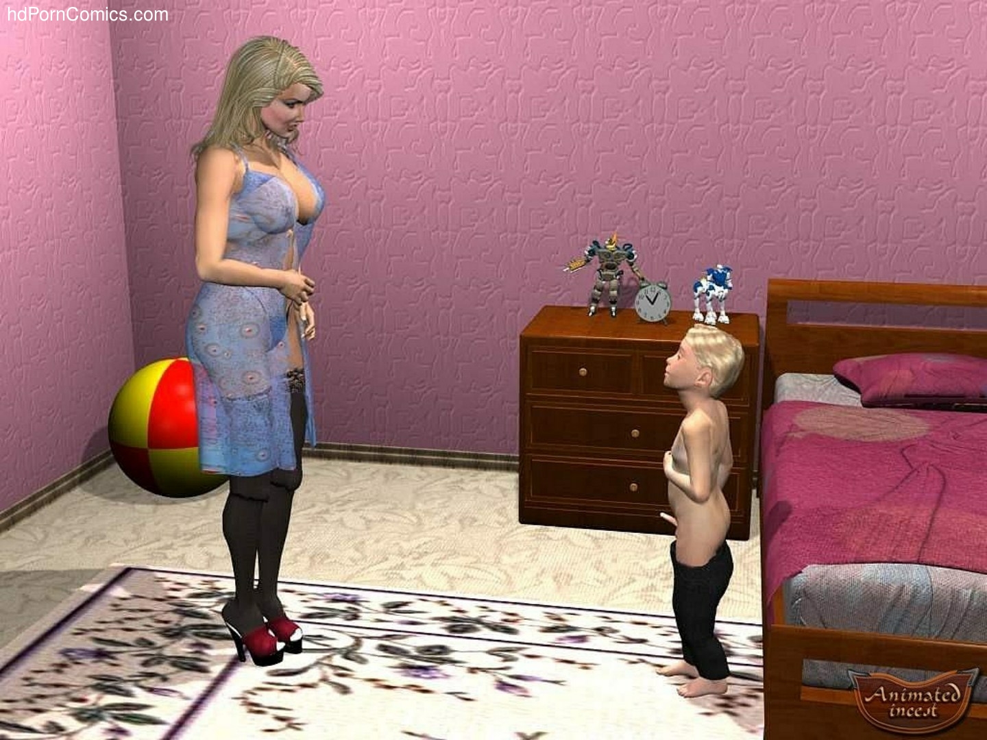 Son discovers his first pollution16 free sex comic